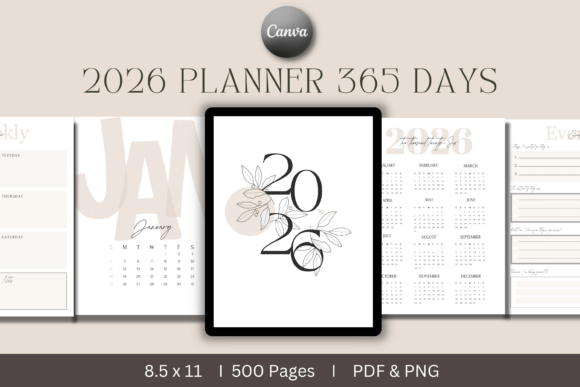 2026 Planner 365 Days KDP Interior: A Comprehensive Guide to Organization and Inspiration