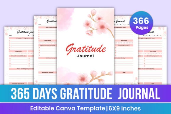 365 Days Gratitude Journal Kdp Interior: A Tool for Mindfulness and Daily Reflection