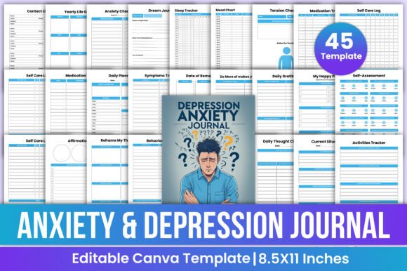 Anxiety Depression Journal Canva Kdp