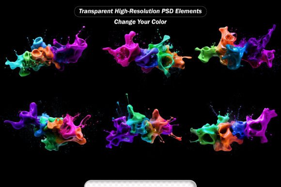 Bring Your Designs to Life with Liquid Explosion on Black 3d Illustration
