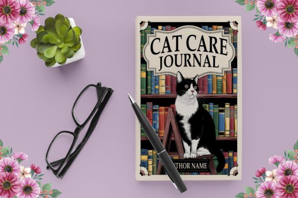 Cat Care Journal Cover Design
