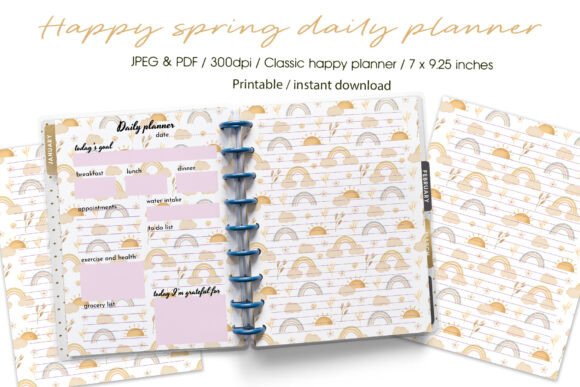 Classic Happy Daily Planner Printable: A Practical Tool for Organized Living