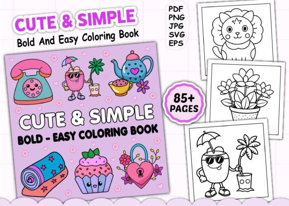 Cute Simple Bold Easy Coloring Pages