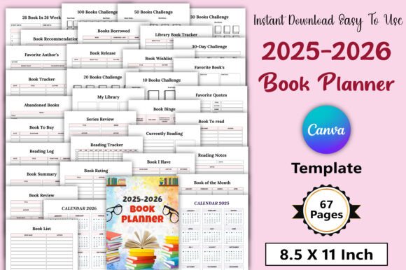 Editable 2025-2026 Book Planner: A Versatile Tool for Every Reader