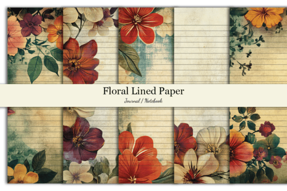 Lined Paper Floral Lined Paper Journal: A Strategic Tool for Creativity and Organization