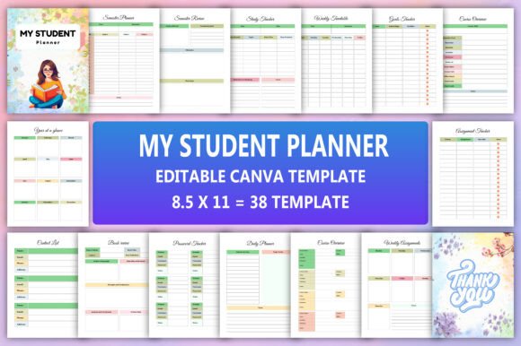 My Student Planner KDP Interior: A Powerful Tool for Academic Success