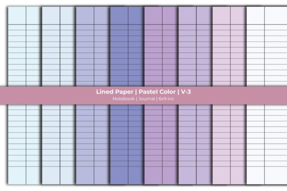 Pastel Color Lined Paper Notebook