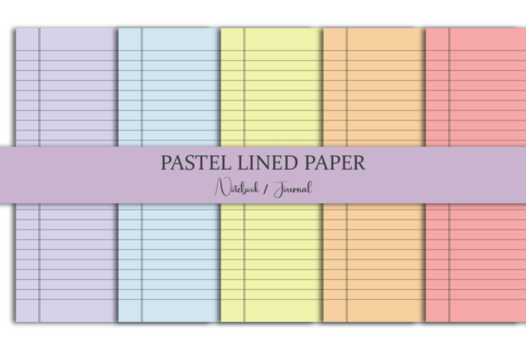 Pastel Lined Notebook Journal Paper: A Strategic Tool for Thoughtful Planning and Creative Expression
