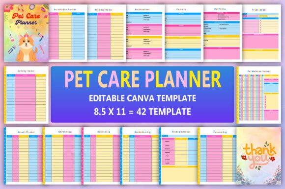 🐾 Printable Pet Care Planner