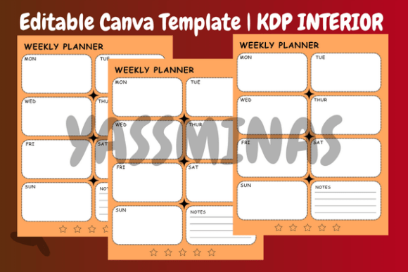 Revolutionize Your Weekly Planning with the Vibrant Orange Weekly Planner on Canva