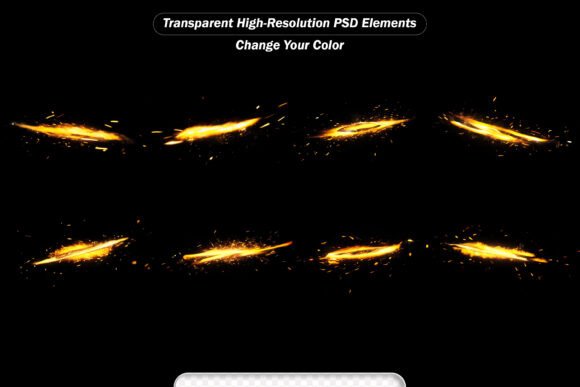 Revolutionizing Visual Design with PSD Fire Lines with Light Sparks Cracker